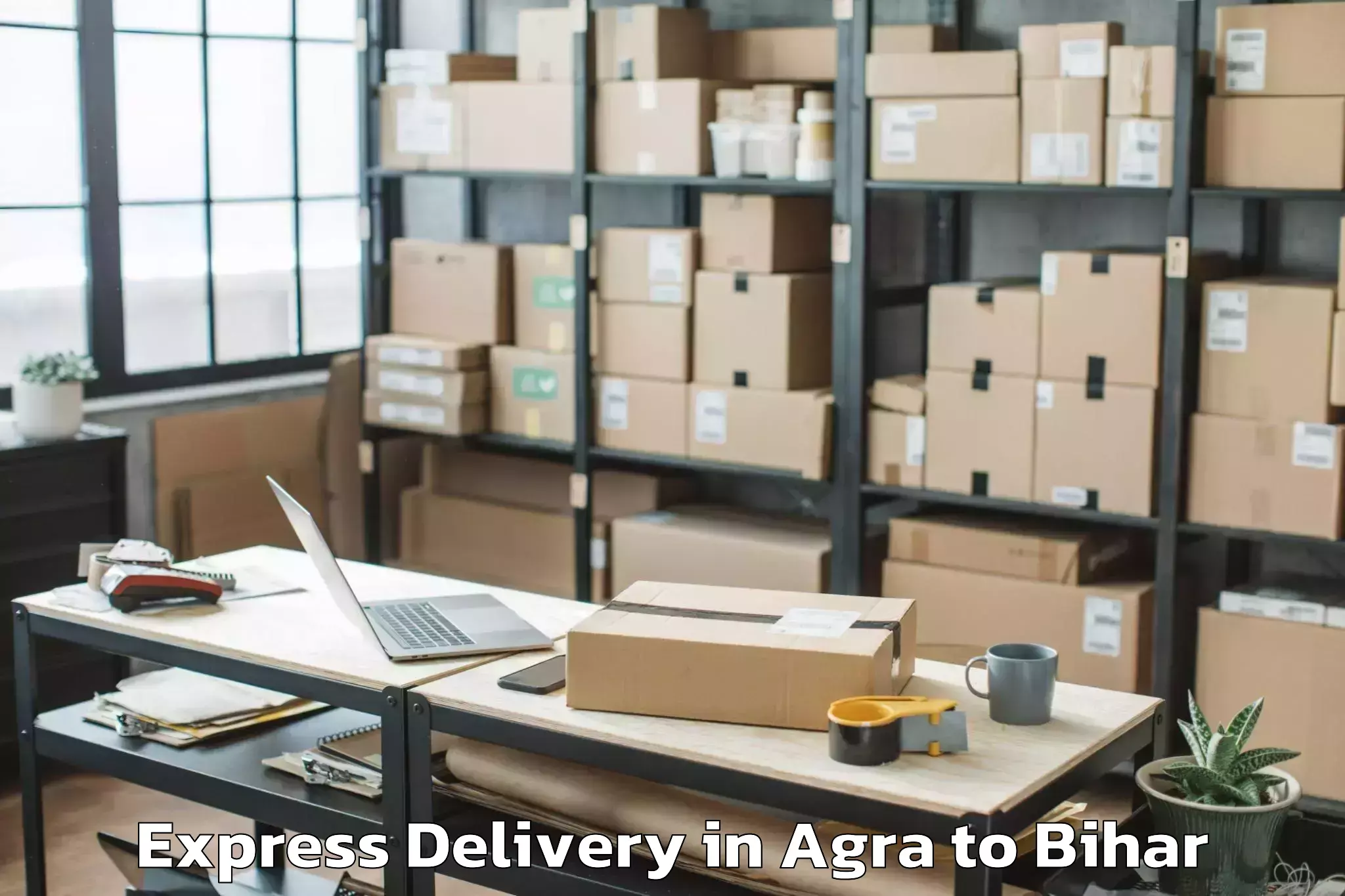 Top Agra to Bithan Express Delivery Available